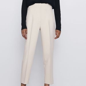 Zara high waisted taper leg pants